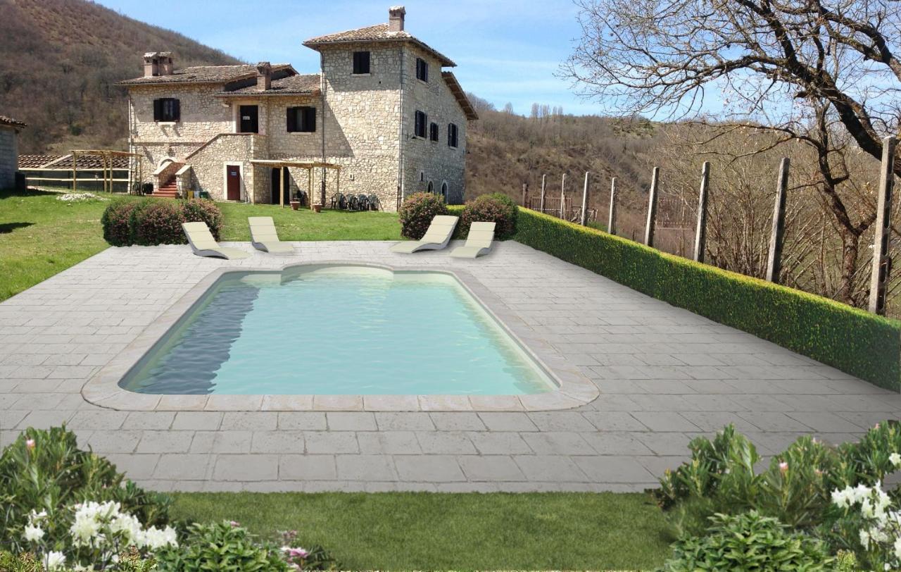 Agriturismo La Commenda-Adults Only Cascia Eksteriør bilde